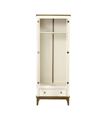 Armario Malibu 2 Portas e 1 Gaveta cor Off White com Amendoa 204 cm - 63568
