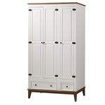 ArmarioMalibu3Portase2GavetascorBrancocomAmendoa204cm63590
