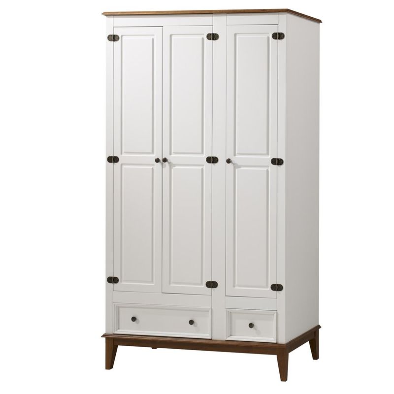 ArmarioMalibu3Portase2GavetascorBrancocomAmendoa204cm63590