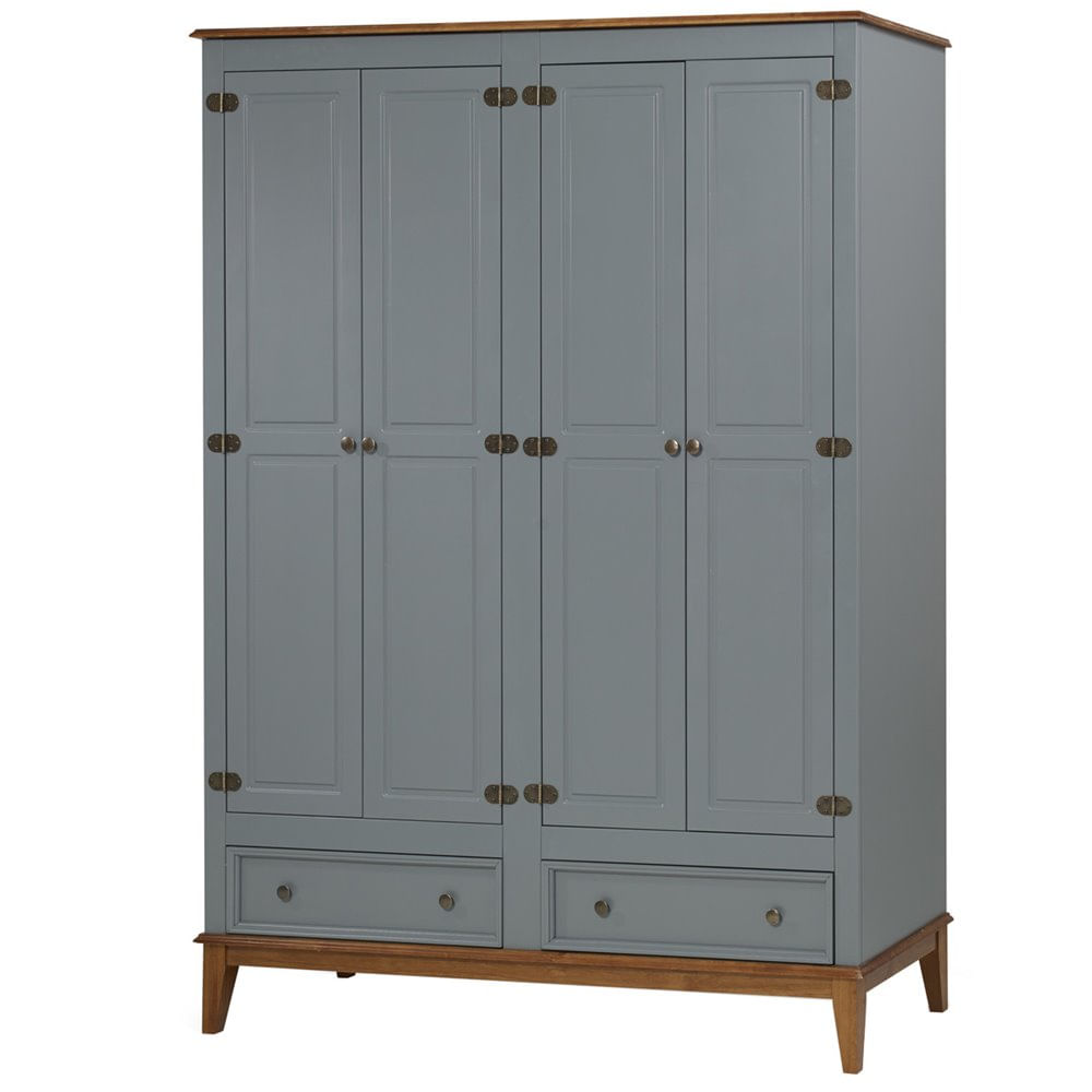 Armario-Malibu-4-Portas-e-2-Gavetas-cor-Cinza-com-Amendoa-204-cm---63657