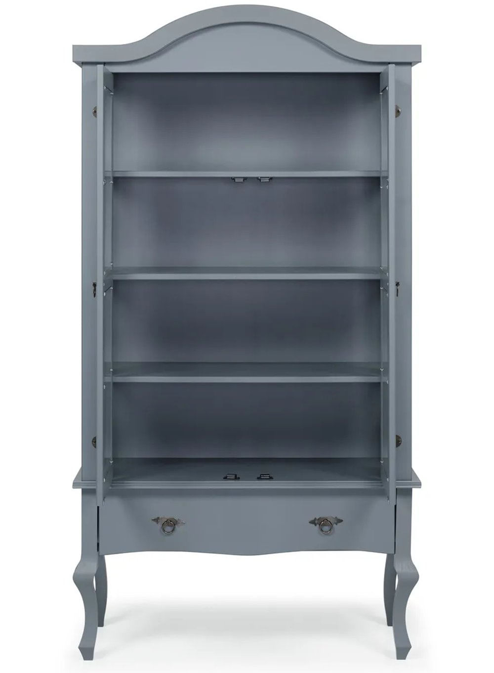 Cristaleira-Versalhes-2-Portas-e-1-Gaveta-cor-Cinza-192-cm---63699