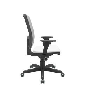 Cadeira Office Brizza Tela Cinza Assento Aero Branco Autocompensador Base Standard 120cm - 63722