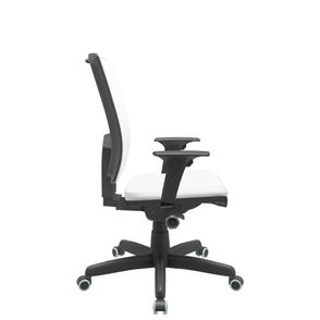Cadeira Office Brizza Tela Branca Assento Aero Branco Autocompensador Base Standard 120cm - 63728