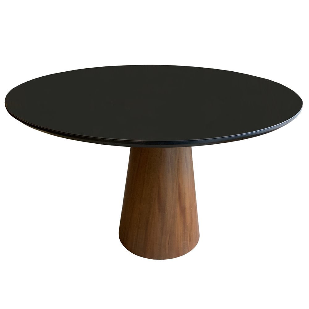 Mesa-Jantar-Lacey-Tampo-Vidro-Preto-e-Base-Mel-120-cm---63806