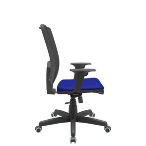 Cadeira Office Brizza Tela Preta Assento Aero Azul RelaxPlax Base Standard 120cm - 63859