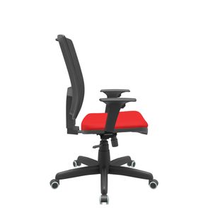 Cadeira Office Brizza Tela Preta Assento Aero Vermelho RelaxPlax Base Standard 120cm - 63860