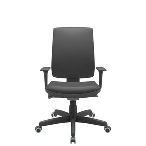 Cadeira Office Brizza Soft Vinil Preto Autocompensador Base Standard 120cm - 63896