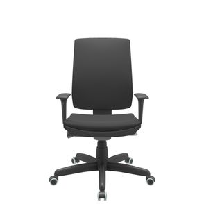 Cadeira Office Brizza Soft Aero Preto Autocompensador Base Standard 120cm - 63897