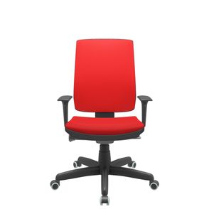 Cadeira Office Brizza Soft Aero Vermelho Autocompensador Base Standard 120cm - 63899