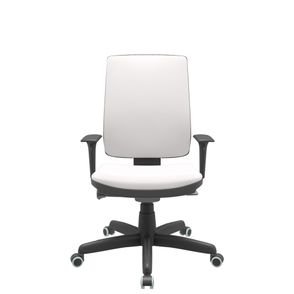 Cadeira Office Brizza Soft Vinil Branco Autocompensador Base Standard 120cm - 63901