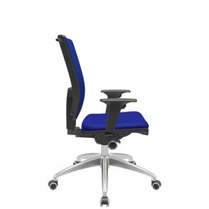 Cadeira Office Brizza Soft Aero Azul Autocompensador Base Aluminio 120cm - 63904