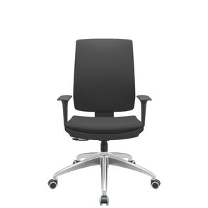 Cadeira Office Brizza Soft Aero Preto RelaxPlax Base Aluminio 120cm - 63916
