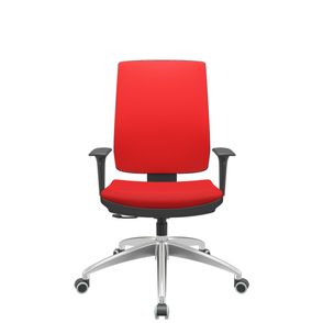 Cadeira Office Brizza Soft Aero Vermelho RelaxPlax Base Aluminio 120cm - 63919