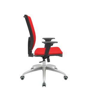 Cadeira Office Brizza Soft Aero Vermelho RelaxPlax Base Aluminio 120cm - 63919
