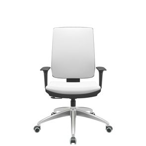 Cadeira Office Brizza Soft Aero Branco RelaxPlax Base Aluminio 120cm - 63920