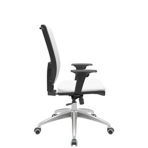 Cadeira Office Brizza Soft Aero Branco RelaxPlax Base Aluminio 120cm - 63920