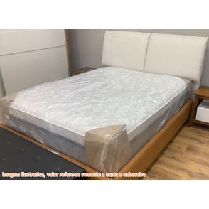 Cama One Touch Caramelo e Bege para Colchão Queen 158cm - 64004