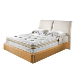 Cama One Touch Caramelo e Bege para Colchão King 193cm - 64074