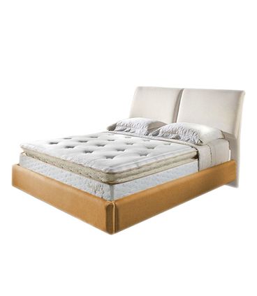 Cama One Touch Caramelo e Bege para Colchão King 193cm - 64074