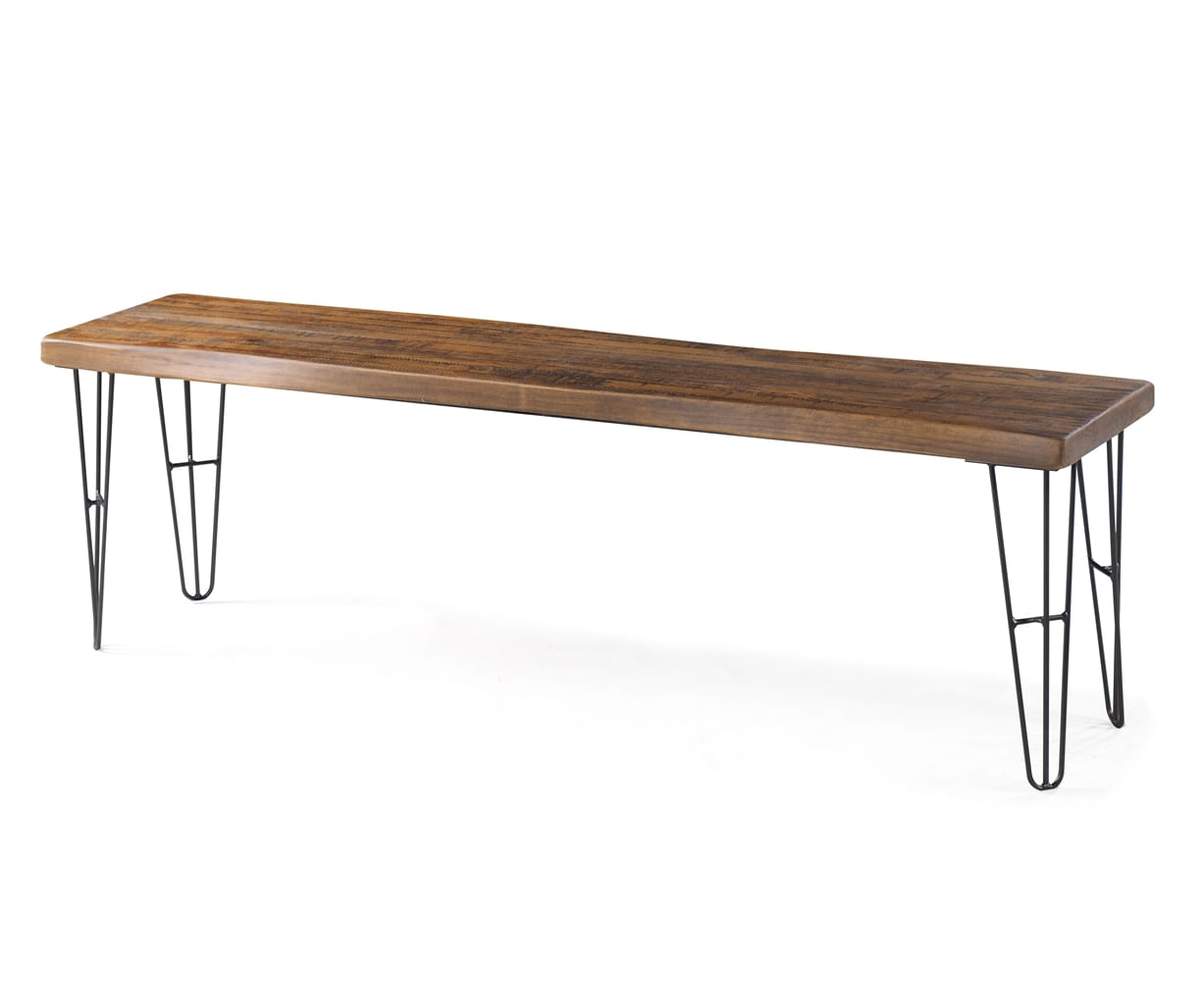 Banco-Bronx-Live-Edge-Rustic-Brown-com-Base-Grafite-220CM---64069