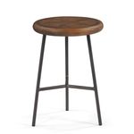 BanquetaBaixaTampacomImpressaoRusticBrownBaseAcoGrafite51cm50787