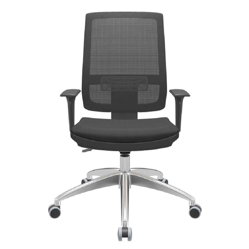 Cadeira-Office-Brizza-Tela-Preta-Assento-Aero-Preto-BackPlax-Base-Aluminio-120-cm