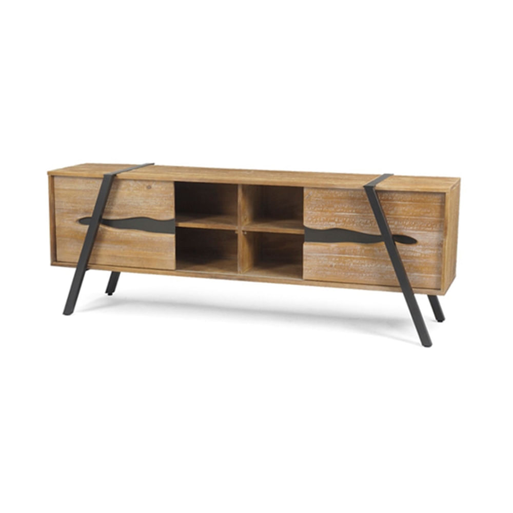 Rack-Coliseu-2-Portas-Driftwood-com-Base-Aco-Grafite-208cm---64226