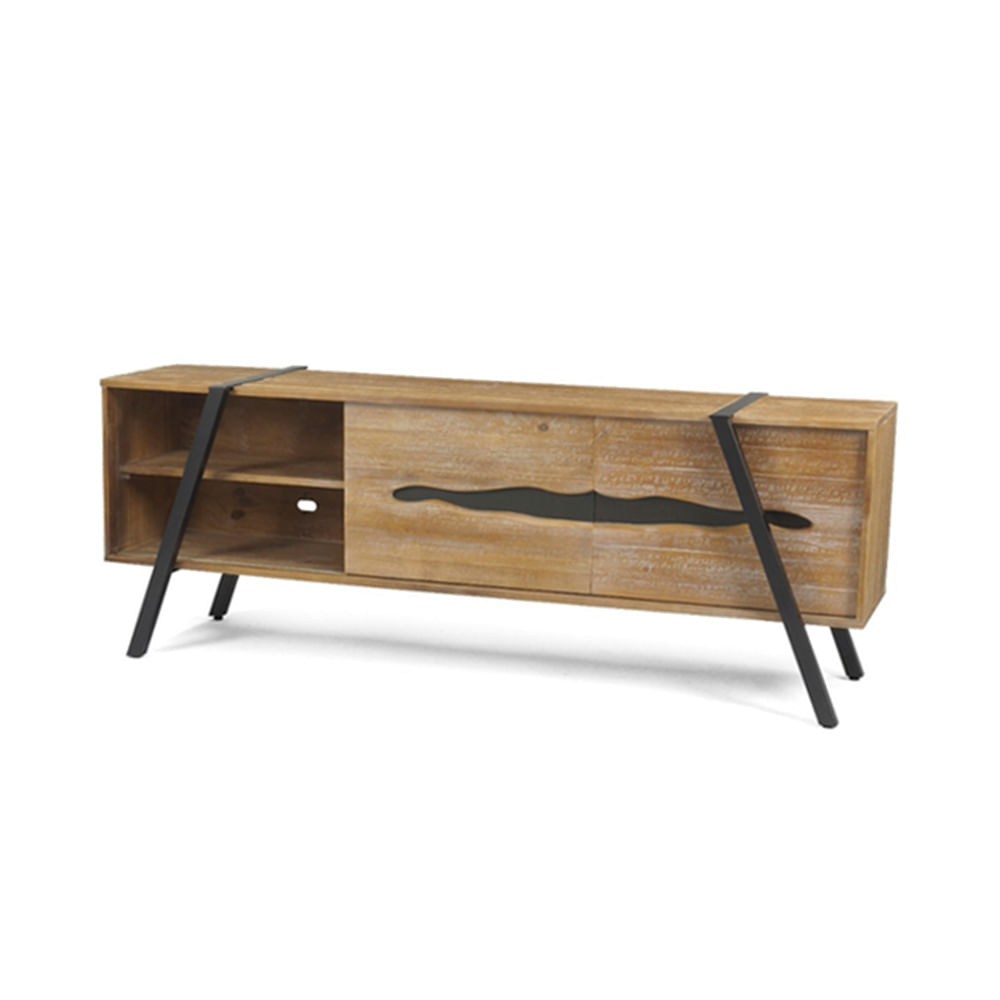 Rack-Coliseu-2-Portas-Driftwood-com-Base-Aco-Grafite-208cm---64226