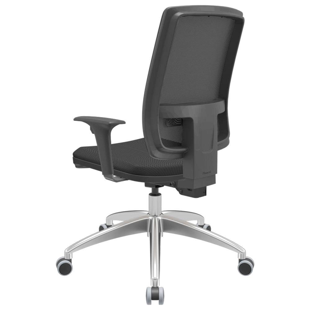 Cadeira-Office-Brizza-Tela-Preta-Assento-Aero-Preto-BackPlax-Base-Aluminio-120-cm