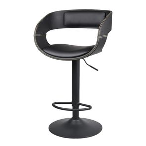 Banqueta Londrina Couríssimo Preto Base Disco Preta 108cm - 64191