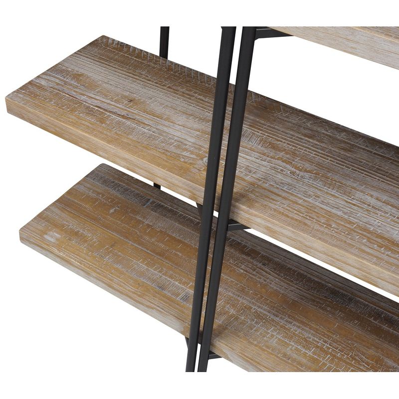 EstantePartitioncorDriftwoodcomEstruturaemAcoGrafite200cm45097