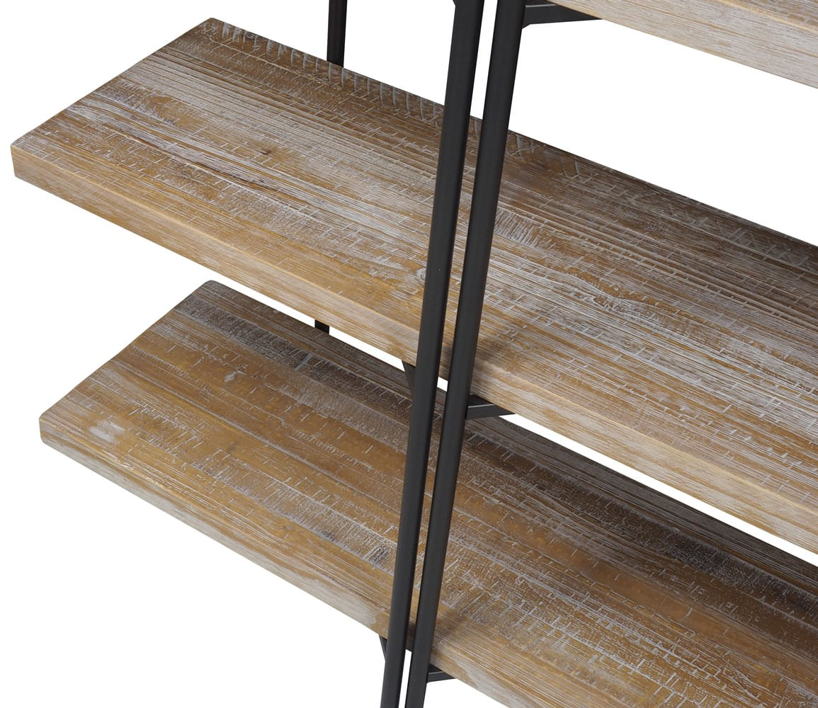 Estante-Partition-cor-Driftwood-com-Estrutura-em-Aco-Grafite-200cm---45097