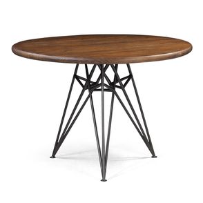 Mesa Jantar Tower Metal Grafite Rustic Brown 110cm - 44906