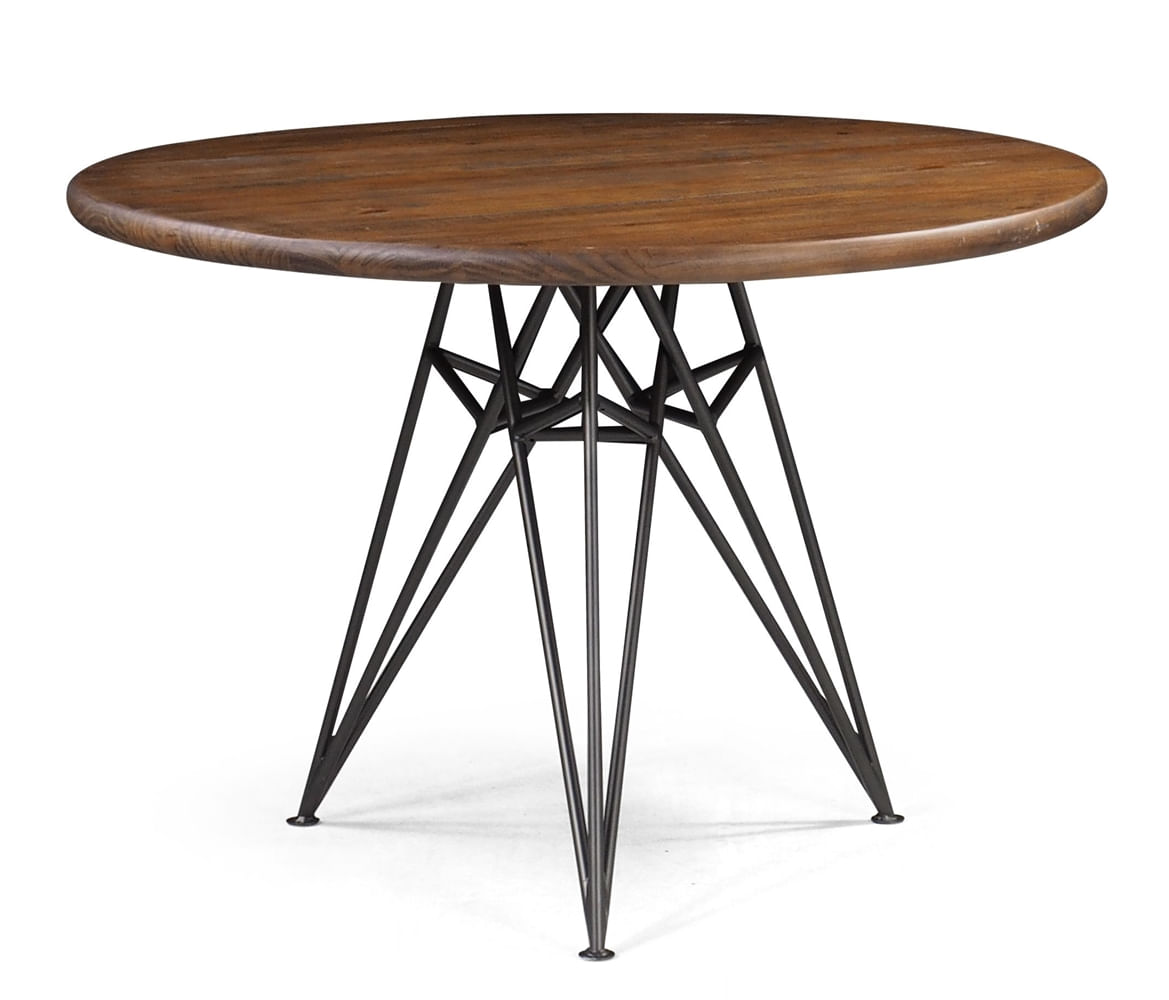Mesa-Jantar-Tower-Metal-Grafite-Rustic-Brown-110cm---44906