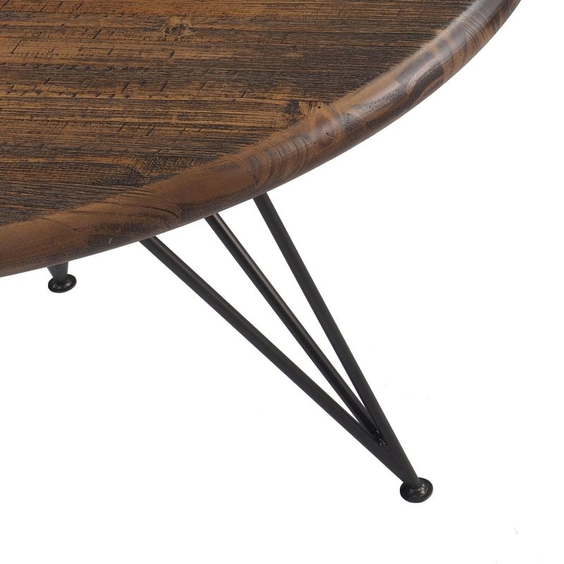 MesaJantarTowerMetalGrafiteRusticBrown110cm44906