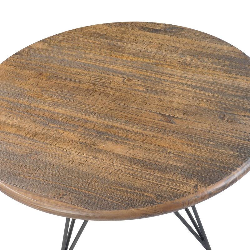 MesaJantarTowerMetalGrafiteRusticBrown110cm44906