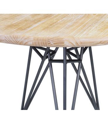 Mesa Jantar Tower Metal Grafite Driftwood 110cm - 44629