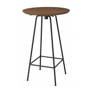 Mesa Bistro Munni Tampo Imbuia com Base Preta 102 cm - 64409