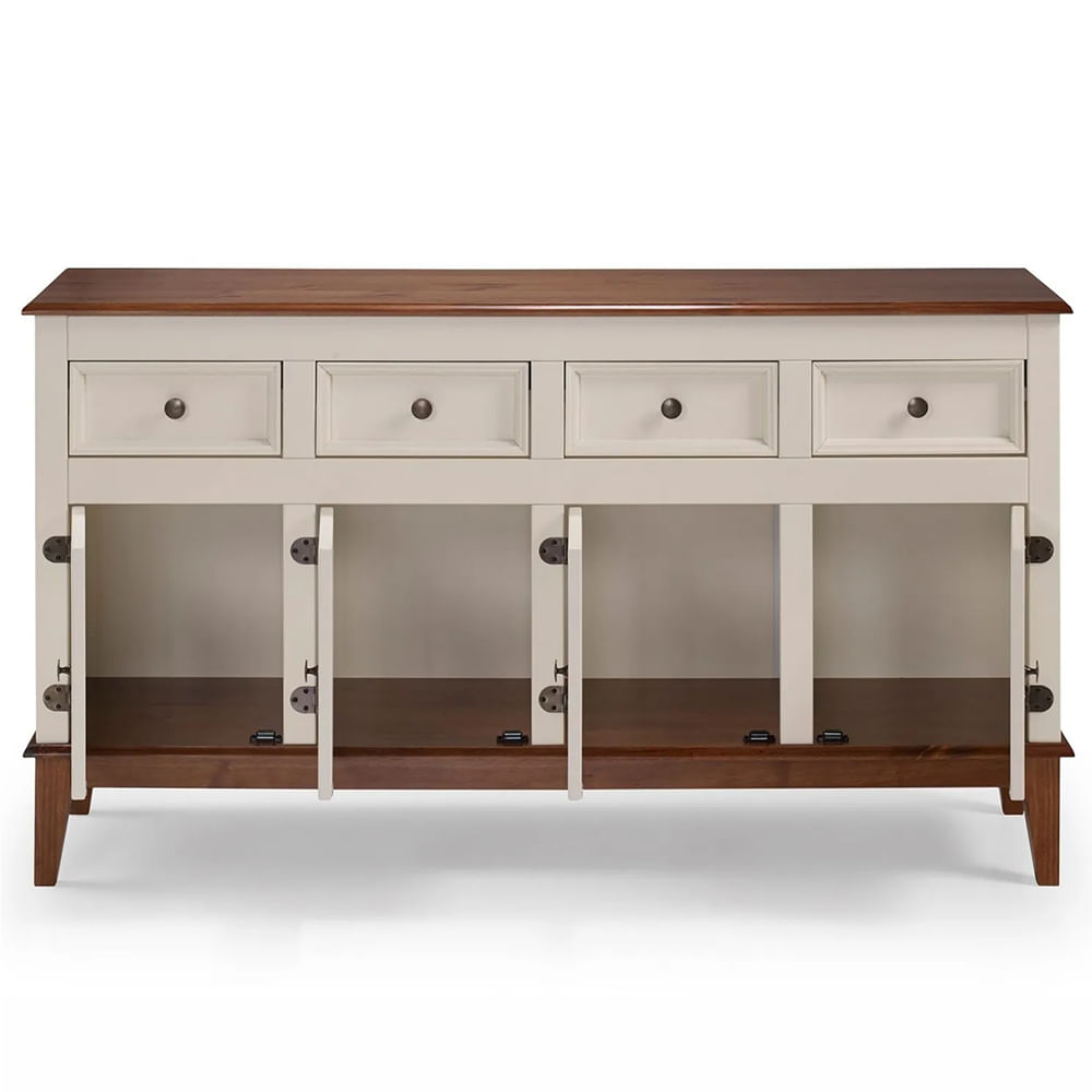 Buffet-Antoine-4-Portas-e-4-Gavetas-Off-White-com-Amendoa-149cm
