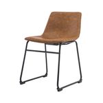 CadeiraTurtleAssentoCourinoMarromcomBaseAcoPreto49697