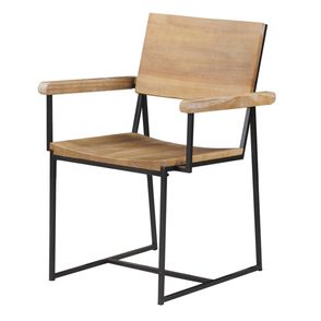 Cadeira York Com Braco DriftWood Base Grafite 83cm - 53837