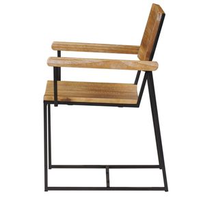Cadeira York Com Braco DriftWood Base Grafite 83cm - 53837
