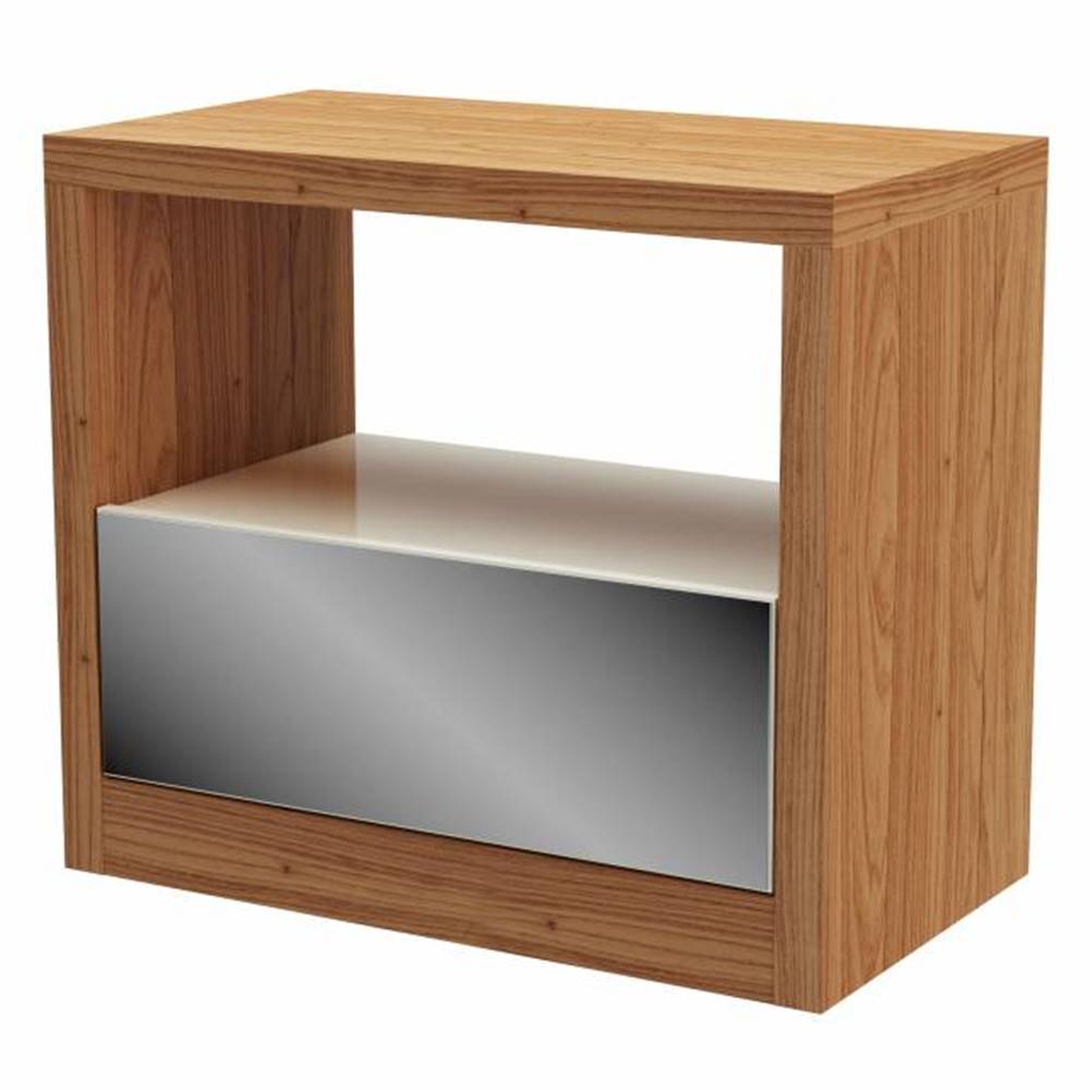 Mesa-de-Cabeceira-Kiev-com-1-Gaveta-Espelhada-cor-Freijo-com-Off-White---64746