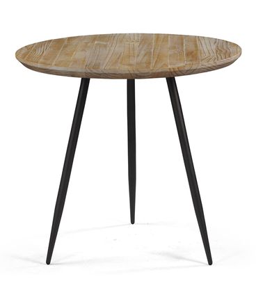 Mesa Bistro Redonda Trime Cor Driftwood Base Grafite 107cm - 64797
