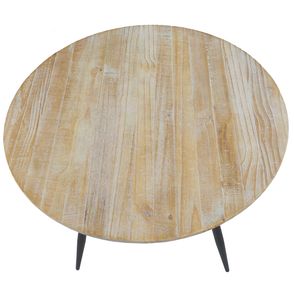 Mesa Bistro Redonda Trime Cor Driftwood Base Grafite 107cm - 64797