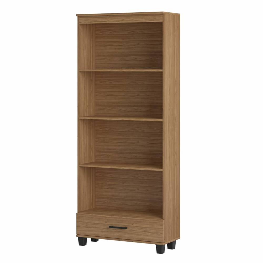 Estante-Atibaia-para-Livros-com-1-gaveta-na-cor-Freijo-77cm---64830