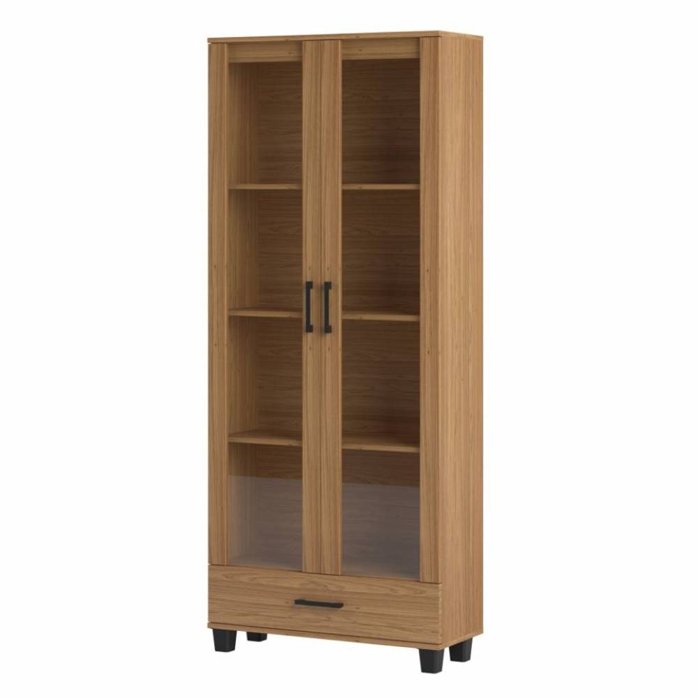 Estante-Atibaia-para-Livros-1-gaveta-e-2-Portas-na-cor-Freijo-77cm---64831-