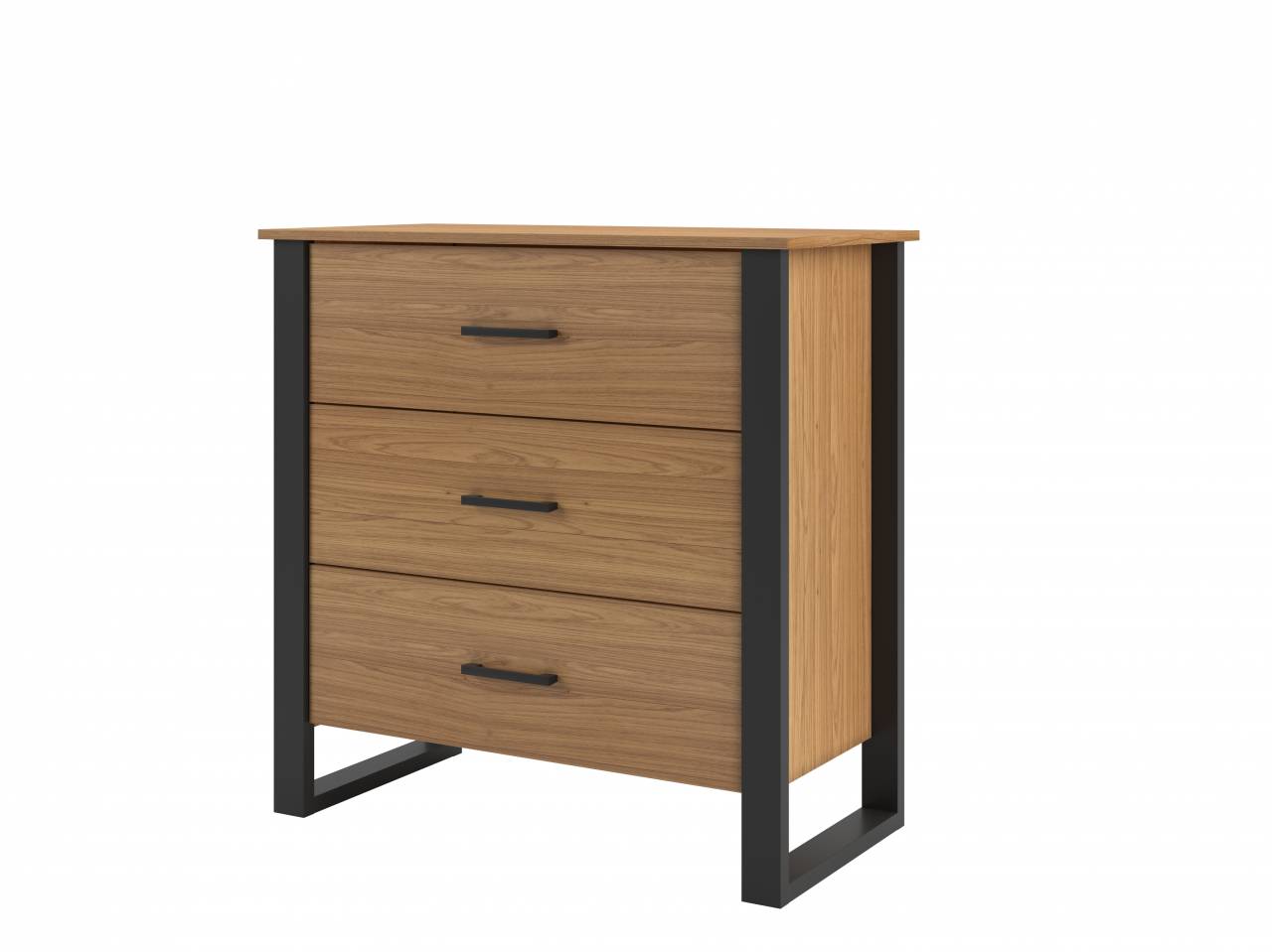 Comoda-Aracati-3-Gaveta-na-cor-Freijo-com-Preto-Fosco-60cm---64286