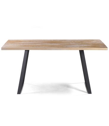 Mesa Jantar Boston Cor Driftwood Base Aco Grafite 160cm - 45340