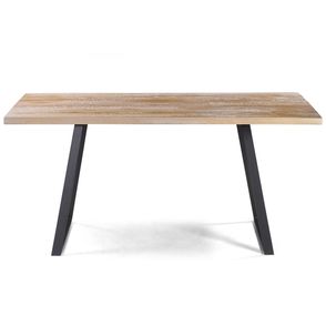 Mesa Jantar Boston cor Driftwood Base Aco Grafite 190cm - 64918